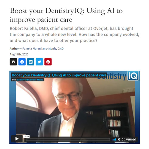 Boost your DentistryIQ: Using AI to improve patient care