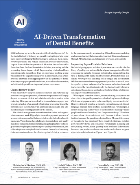 AI-Driven Transformation of Dental Benefits